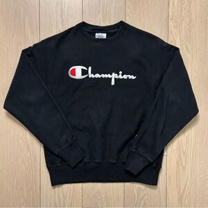 Champion Reverse Weave Red C Logo Men's M Cotton Poly